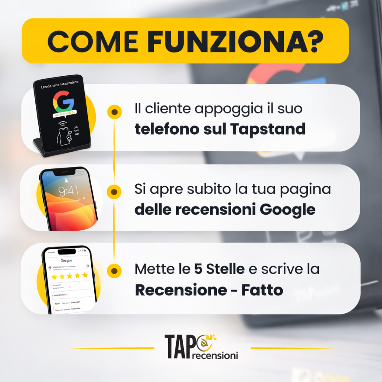 TapStand | Ottieni più Recensioni Google